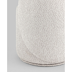 Пуф Loreen со спинкой вращающийся букле светло-серый варинант исполнения - 3 | Loft Concept в Костроме