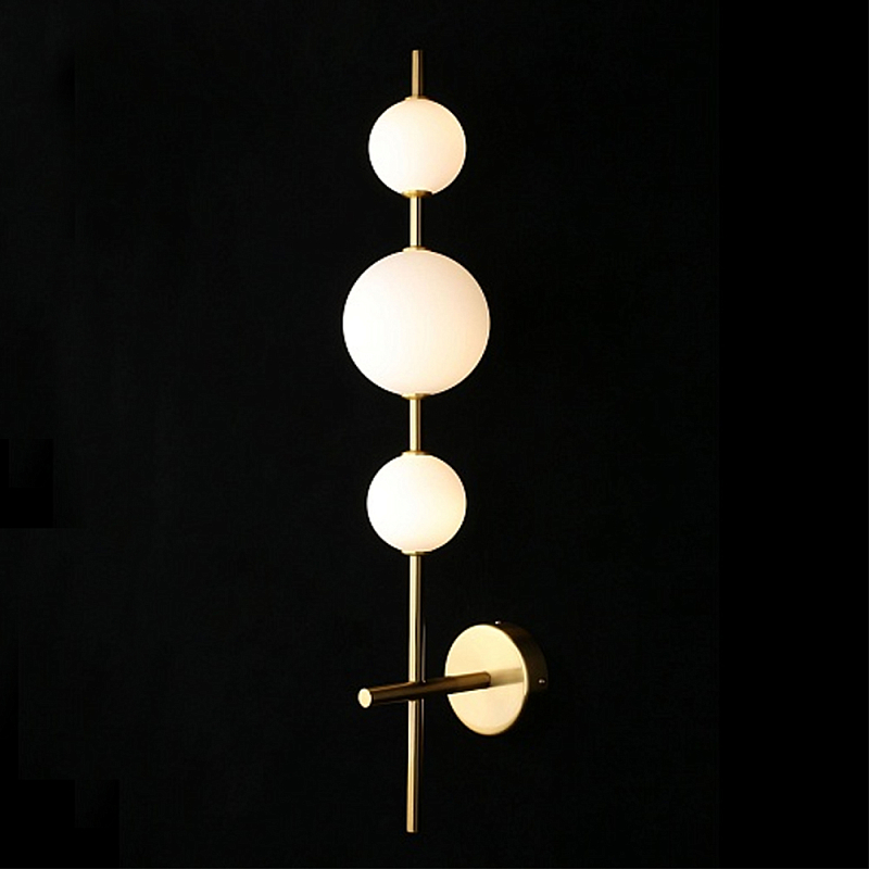 Бра настенное светодиодное Three Elements of Light Золотой Белый в Костроме | Loft Concept 