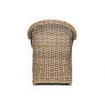 Кресло из ротанга с подушкой Nest бежево-серое варинант исполнения - 4 | Loft Concept в Костроме