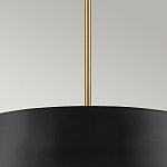 Подвесной светильник с конусовидным металлическим абажуром черного цвета Kichler варинант исполнения - 14 | Loft Concept в Костроме