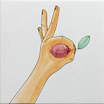 Плитка дизайнерская с рисунком Лимон варинант исполнения - 2 | Loft Concept в Костроме