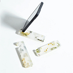 Подставка для телефона из эпоксидной смолы с цветами белая Epoxy Flowers Phone Stand White варинант исполнения - 2 | Loft Concept в Костроме