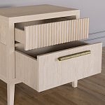 Прикроватная Тумбочка Primo с двумя ящиками Светлый дуб варинант исполнения - 6 | Loft Concept в Костроме