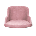 Стул с мягкой розовой обивкой из велюра и подъемно-поворотным механизмом на черных колесиках Harper Pink варинант исполнения - 2 | Loft Concept в Костроме