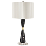 Настольная лампа с плиссированным цилиндрическим абажуром Tightened Waist варинант исполнения - 3 | Loft Concept в Костроме