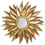 Зеркало-солнце с золотыми с лучами Rays of Peace варинант исполнения - 1 | Loft Concept в Костроме