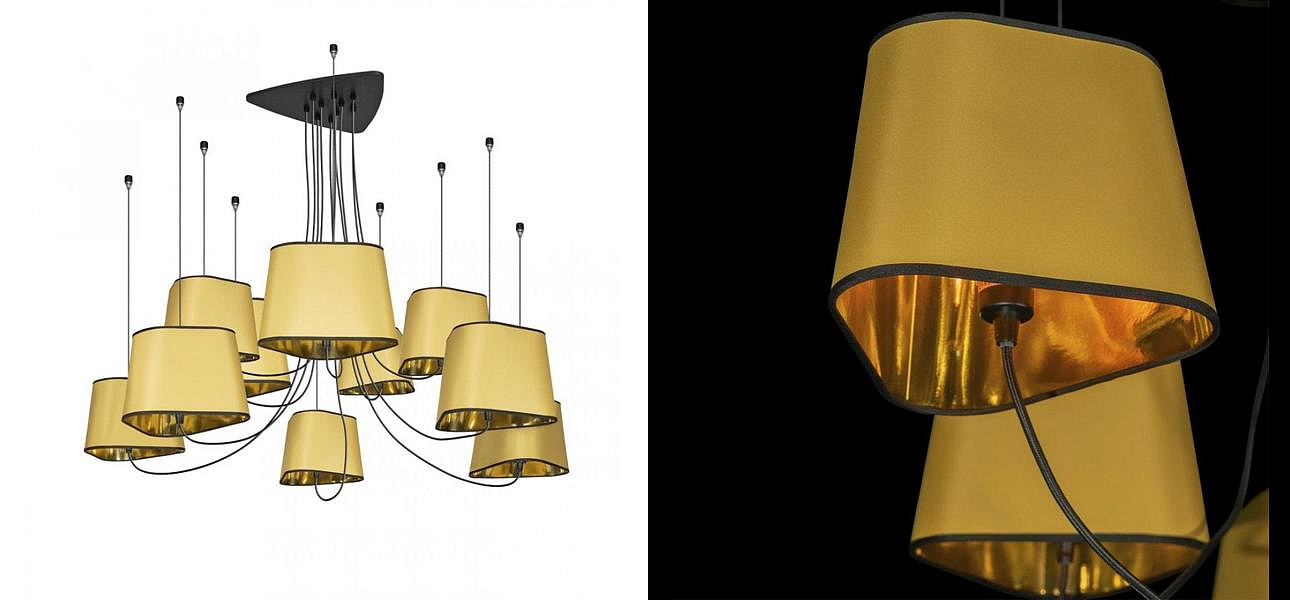 Люстра Designheure Lighting Gold 10 плафонов Люстра Designheure Lighting Gold 10 плафонов - Loft-Concept в Костроме