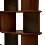 Стеллаж Zacharie Brown Wood Rack варинант исполнения - 4 | Loft Concept в Костроме