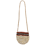 Декоративный аксессуар сумка из ракушек Aboriginal Bag Beige Red варинант исполнения - 1 | Loft Concept в Костроме