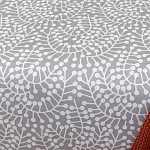 Постельное белье серого цвета с рисунком 200х220 см Blossom Essence варинант исполнения - 4 | Loft Concept в Костроме