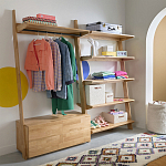 Корзина для белья из ткани букле Boucle Organizers Round варинант исполнения - 4 | Loft Concept в Костроме