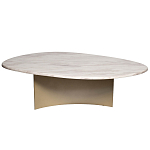 Стол журнальный овальный с контрастным основанием Subsequence варинант исполнения - 2 | Loft Concept в Костроме