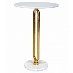 Кофейный столик с белой мраморной столешницей Clipper варинант исполнения - 1 | Loft Concept в Костроме