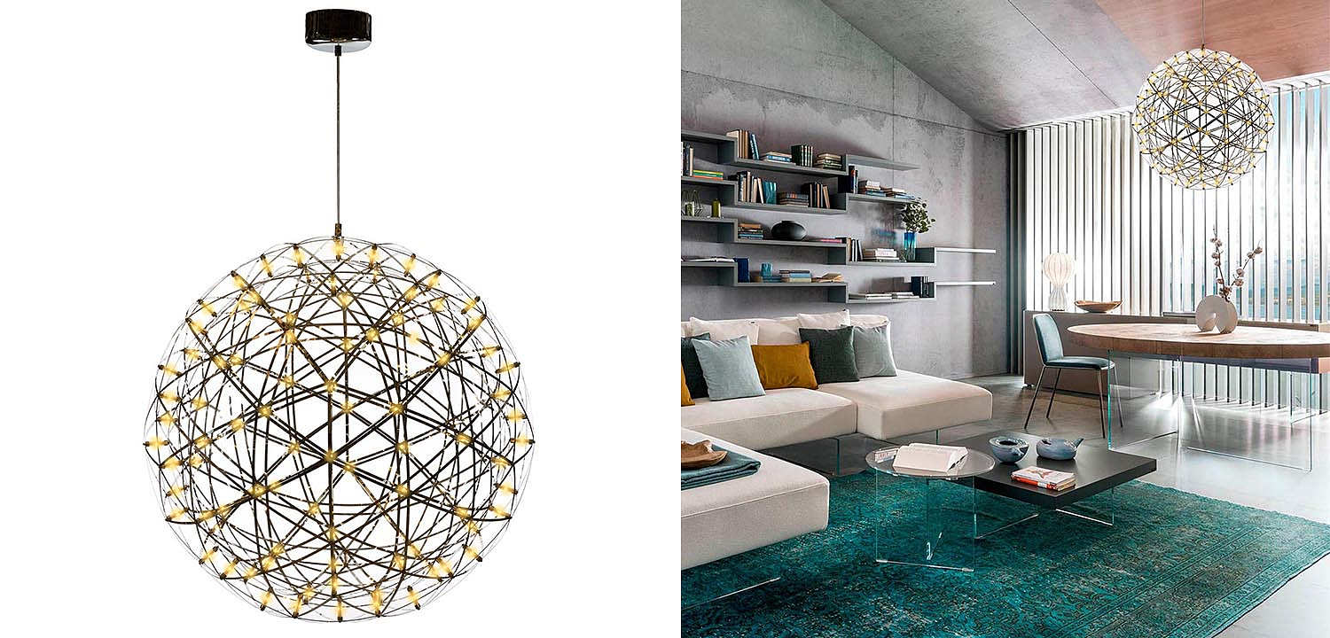 Люстра Moooi 3D Sphere Yellow lamp L Люстра Moooi 3D Sphere Yellow lamp L - Loft-Concept в Костроме
