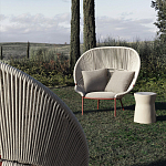 Дизайнерское уличное кресло с веревочной спинкой PETALO Armchair варинант исполнения - 3 | Loft Concept в Костроме