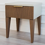 Тумба прикроватная коричневая с белой столешницей Harper Line варинант исполнения - 1 | Loft Concept в Костроме