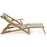 Шезлонг из акации и ткани Venezuela варинант исполнения - 5 | Loft Concept в Костроме