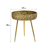 Столик дизайнерский Coth of gold варинант исполнения - 8 | Loft Concept в Костроме