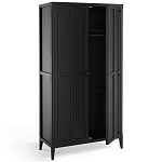 Шкаф черный Silva Black Cabinet варинант исполнения - 3 | Loft Concept в Костроме