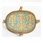 Чаша с орнаментом на ножках в виде бронзовых ангелов Eden Garden варинант исполнения - 4 | Loft Concept в Костроме