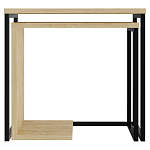 Комплект из 2-х приставных столов прямоугольной формы из дерева ZIGOSH OAK варинант исполнения - 1 | Loft Concept в Костроме