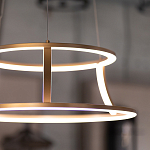 Люстра золотого цвета с 2-мя светодиодными кольцами Eurofase варинант исполнения - 9 | Loft Concept в Костроме