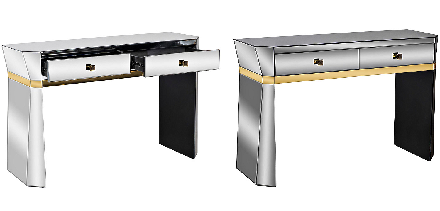 Консоль зеркальная Emiliano Mirrored Console Консоль зеркальная Emiliano Mirrored Console - Loft-Concept в Костроме