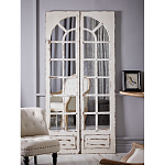 Зеркало-окно с эффектом старения в венецианском стиле Venetian White Mirror варинант исполнения - 5 | Loft Concept в Костроме