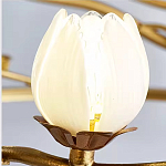 Люстра с ветвистым каркасом и плафонами в виде лотосов Chandelier Lotus варинант исполнения - 1 | Loft Concept в Костроме