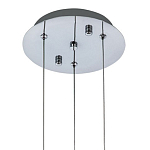 Подвесной светильник хром Trio Odile Acrylic Tube Hanging Lamp Chrome варинант исполнения - 3 | Loft Concept в Костроме