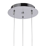 Подвесной светильник Metal Acrylic Tube Trio Chrome Hanging Lamp варинант исполнения - 3 | Loft Concept в Костроме
