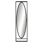 Зеркало овальное в металлической оправе в стиле лофт Urban Style Space варинант исполнения - 1 | Loft Concept в Костроме