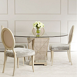 Стол обеденный круглый на зеркальном основании Spectacular Table варинант исполнения - 1 | Loft Concept в Костроме