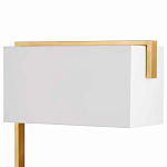 Торшер с прямоугольным абажуром на золотом металлическом каркасе Rectangular Plane  варинант исполнения - 2 | Loft Concept в Костроме