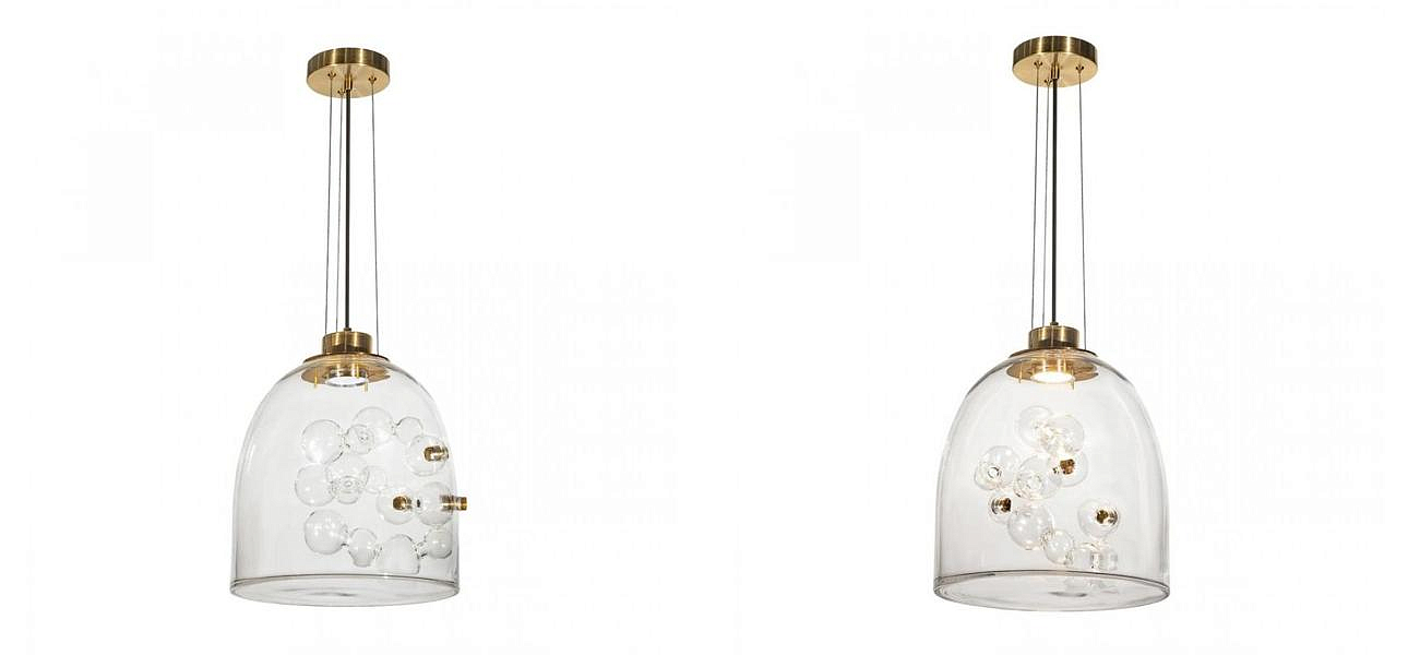 Подвесной светильник Lamps Inside Bubbles side bell Подвесной светильник Lamps Inside Bubbles side bell - Loft-Concept в Костроме