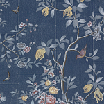 Обои ручная роспись Houghton Dark Blue варинант исполнения - 1 | Loft Concept в Костроме