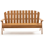 Садовая скамья из массива акации Ruth Wooden Bench варинант исполнения - 1 | Loft Concept в Костроме
