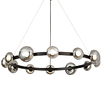 Светодиодная кольцевая люстра IONA Сhandelier black варинант исполнения - 3 | Loft Concept в Костроме