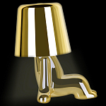 Настольная лампа фигурная цвета золото с гладким абажуром Высота 16 см Sophia варинант исполнения - 5 | Loft Concept в Костроме