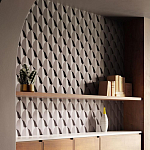 Гипсовая 3D Панель DRAGON SCALE - C варинант исполнения - 1 | Loft Concept в Костроме