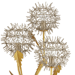 Торшер в виде цветка одуванчика Hanging Dandelion варинант исполнения - 1 | Loft Concept в Костроме