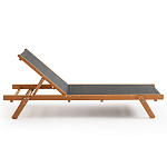 Шезлонг из текстиля и эвкалипта Power of Nature варинант исполнения - 2 | Loft Concept в Костроме