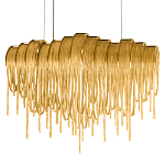 Люстра подвесная с металлическими цепочками и изогнутыми металлическими дугами 72 см Atlantis Chain варинант исполнения - 16 | Loft Concept в Костроме