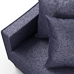 Мебельная ткань Шенилл синий цвет 138 см T4-33 варинант исполнения - 2 | Loft Concept в Костроме