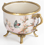 Фарфоровая чаша с бронзовыми элементами Eden Garden варинант исполнения - 2 | Loft Concept в Костроме