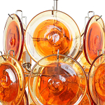 Люстра из оранжевых стеклянных дисков OrangeGlowing Reflectors варинант исполнения - 1 | Loft Concept в Костроме