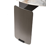 Столик журнальный с круглой мраморной столешницей на трех опорах Marble Stone Drawing варинант исполнения - 5 | Loft Concept в Костроме