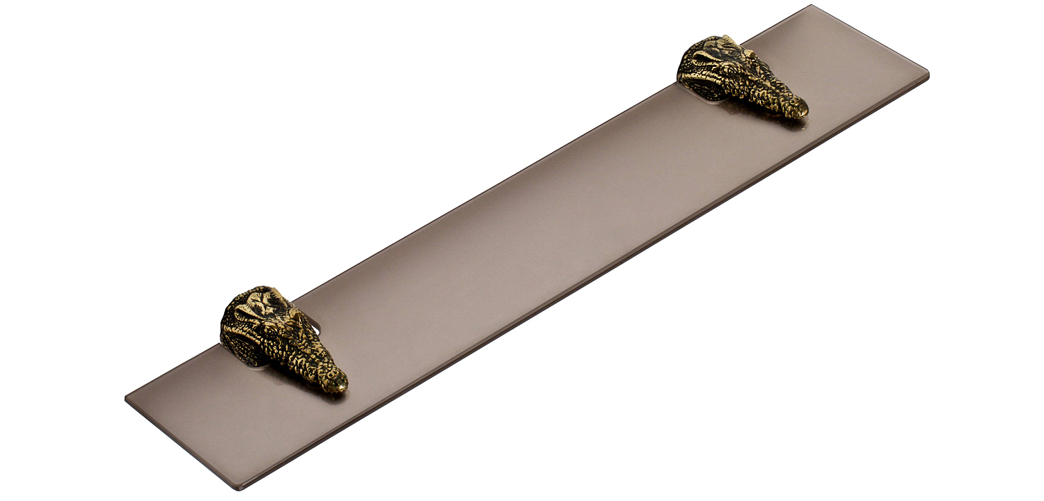 Полка для ванной Bronze Crocodile Heads Полка для ванной Bronze Crocodile Heads - Loft-Concept в Костроме