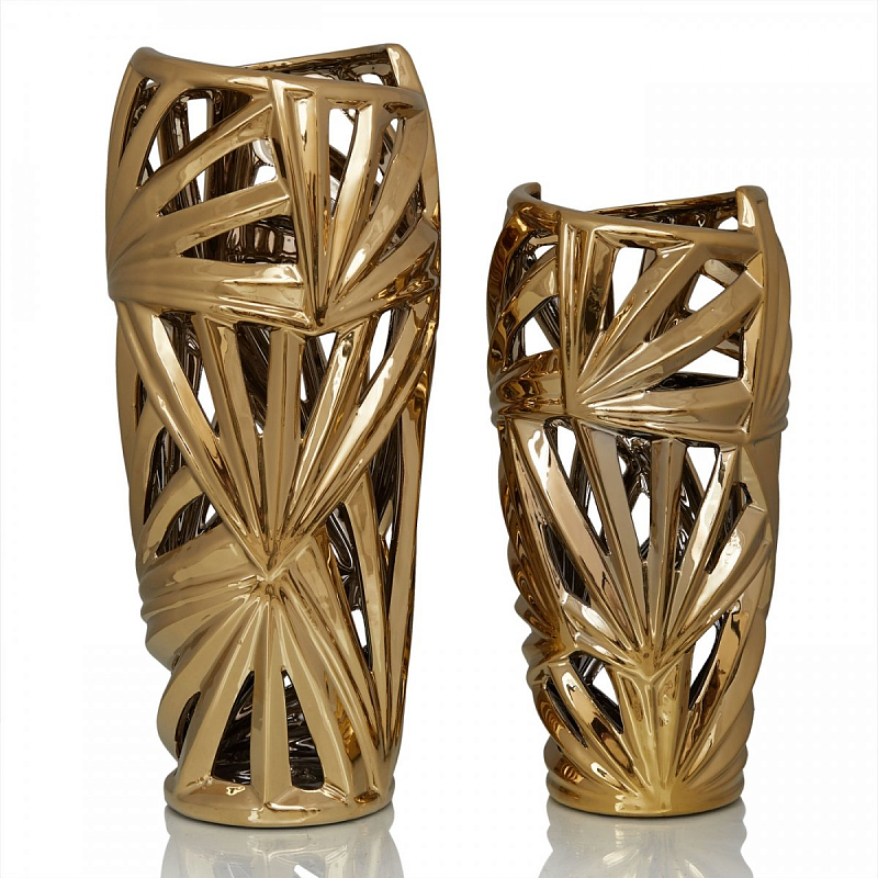 Ваза Palm Leaves Gold Золотой Ваза Palm Leaves Gold Золотой в Костроме | Loft Concept