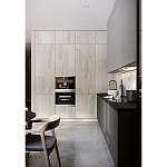 Серый кухонный гарнитур с фасадом под светлый дуб Ferrand Kitchen Set варинант исполнения - 2 | Loft Concept в Костроме